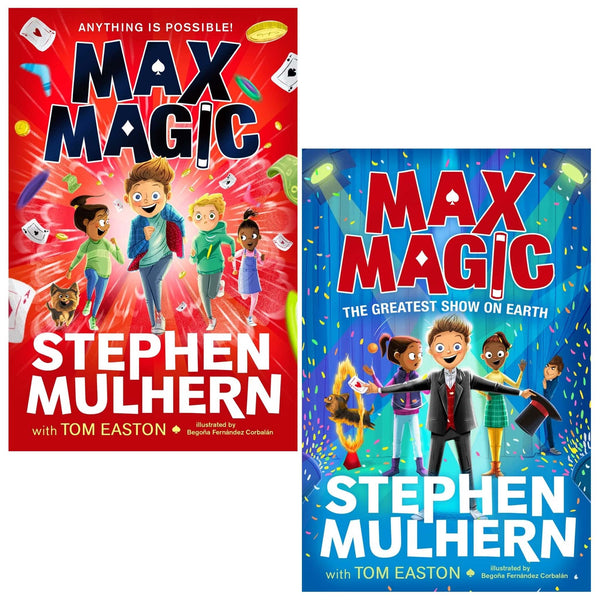 Max Magic Series 2 Books Collection Set (Max Magic, The Greatest Show on Earth)