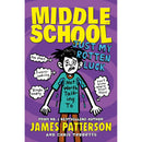 James Patterson Middle School Series 2 Books Set (Dog's Best Friend, Just My Rotten Luck)