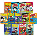 Middle School by James Patterson 13 Books Collection Set Escape to Australia, Field Trip Fiasco