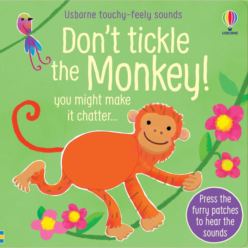 Usborne Don't Tickle Wildlife Collection 5 Books Set Series 2 (Touchy-Feely Sound Books) Monkey, Gorilla, Bear, Crocodile, Reindeer