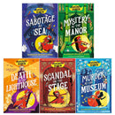 Montgomery Bonbon Series 5 Books Collection Set By Alasdair Beckett-King (Murder at the Museum, Death at the Lighthouse, Mystery at the Manor, Sabotage at Sea, Scandal on the Stage)