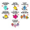 Mr Men And Little Miss for Grown Ups 7 Books Set By Roger Hargreaves