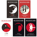 Haruki Murakami 5 Books Collection Set (1Q84: Books 1 and 2, 1Q84: Book 3, Kafka on the Shore, The Wind-Up Bird Chronicle, Norwegian Wood)