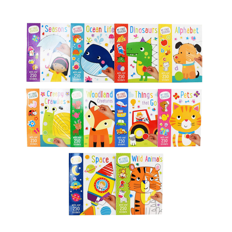 My First Stickers 10 Activity Books Collection with Over 250 stickers