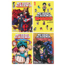 My Hero Academia Manga Set, 4 Volumes, Double-Sided Poster, Featuring: My Hero Academia, My Hero Academia Smash!!, My Hero Academia Team Up Missions, My Hero Academia Vigilantes