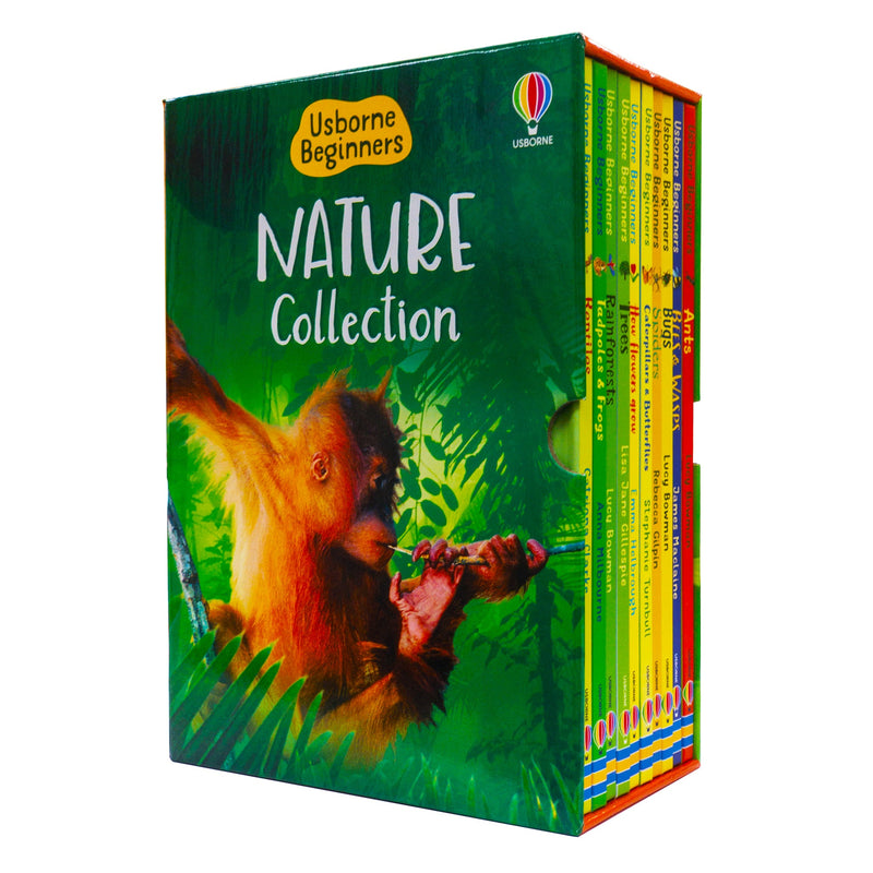 Usborne Books, Nature nonfiction books 10 Books Collection Box Set Library for Kids (New Hardcover Books)