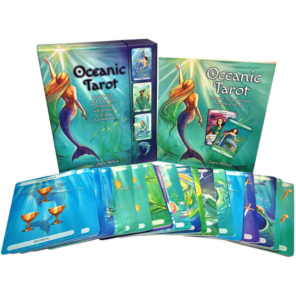 Oceanic Tarot Deck Cards Collection Box Gift Set Mind Body Spirit Mermen Mermaid