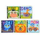 My Little World Peek Through Collection 5 Books Box Set Dino, Moo, Zoom, Roar, Hoot (Series 2)