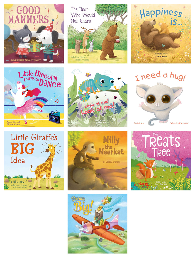 Imagine That Picture Storybooks Set 2: 10 Books Collection Set (Good Manners, The Bear Who Would Not Share, Happiness is... + More)