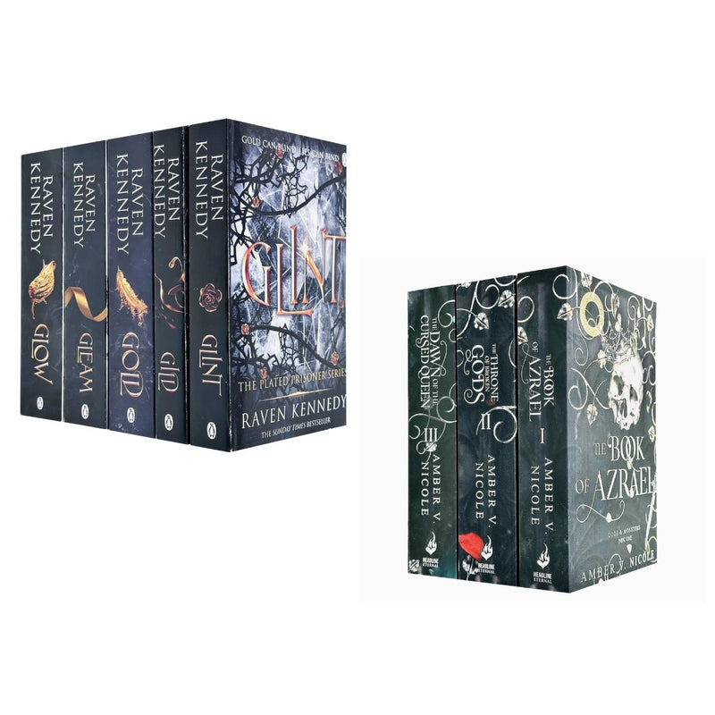 The Plated Prisoner Series 5 Books Set by Raven Kennedy and Gods and Monsters Series 3 Books Set by Amber V. Nicole