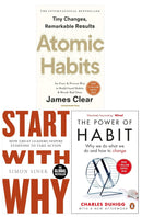 The Power of Habit, Atomic Habits and Start With Why 3 Books Collection Set