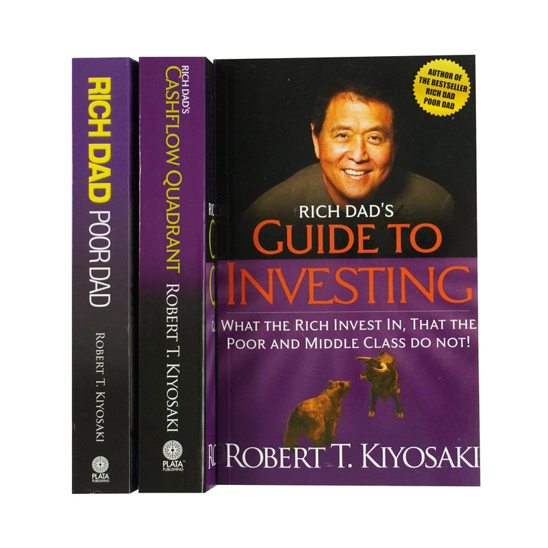 Robert T. Kiyosaki Classics 3 Books Collection Box Set (Rich Dad Poor Dad, Cashflow Quadrant, Guide to Investing)