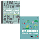 RHS How To Garden When You're New To Gardening By The Royal Horticultural Society & RHS Gardening Through the Year By Ian Spence 2 Books Collection Set