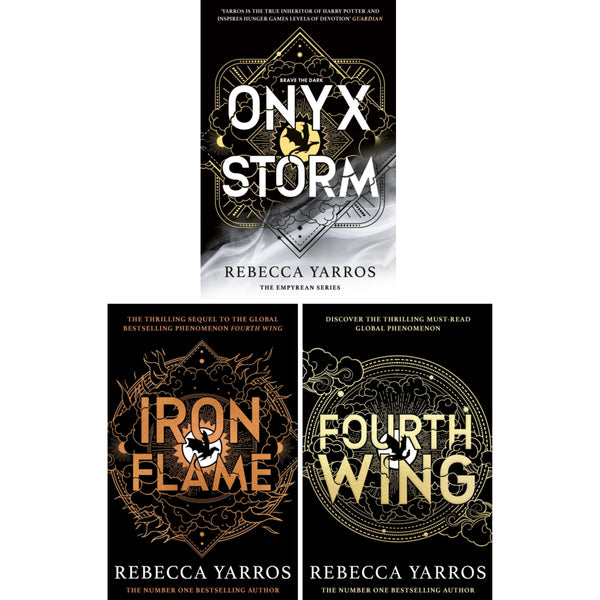 The Empyrean Series 3 Books Collection Set by Rebecca Yarros - Onyx Storm, Iron Flame, Fourth Wing