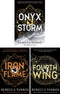 The Empyrean Series 3 Books Collection Set by Rebecca Yarros - Onyx Storm, Iron Flame, Fourth Wing