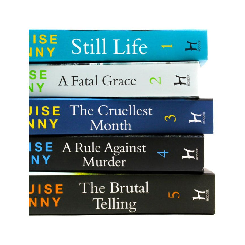 The Chief Inspector Gamache Series Books 1 - 5 Collection Box Set by Louise Penny (Still Life, Fatal Grace, Cruellest Month, Rule Against Murder and Brutal Telling)