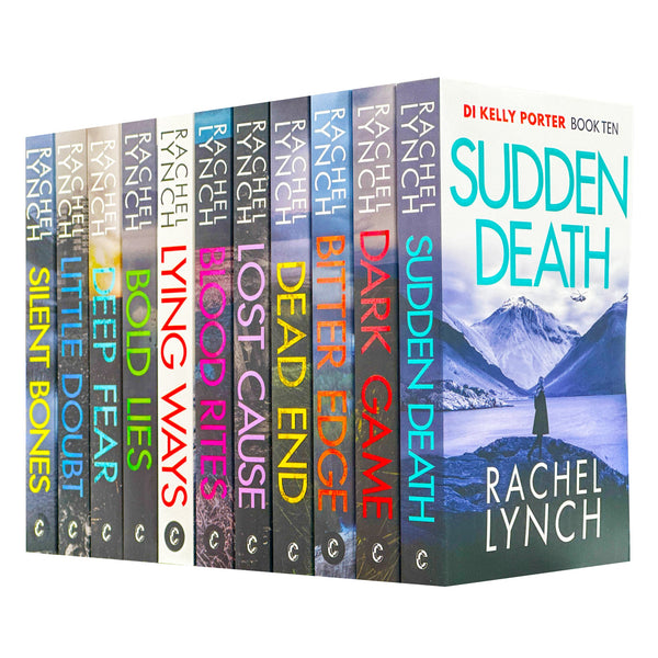 Rachel Lynch Detective Kelly Porter Collection 11 Books Set (Dark Game, Deep Fear, Dead End, Bitter Edge, Bold Lies, Blood Rites, Little Doubt, Lost Cause, Lying Ways, Sudden Death, Silent Bones)