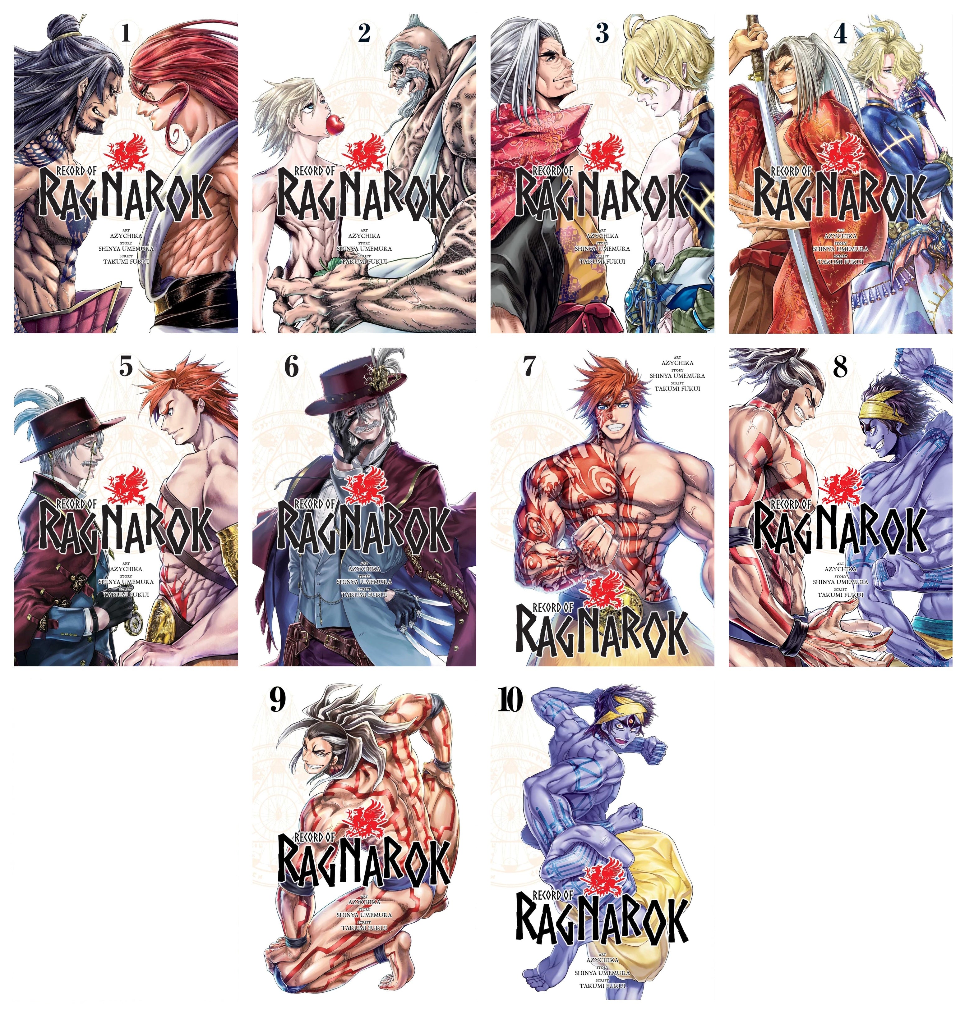 Record of Ragnarok Manga Set Vol. 1-10 by Shinya Umemura
