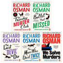 Thursday Murder Club Mysteries and We Solve Murders Series By Richard Osman 5 Books Collection Set (The Thursday Murder Club, Man Who Died Twice, Bullet That Missed, The Last Devil to Die, We Solve Murders)
