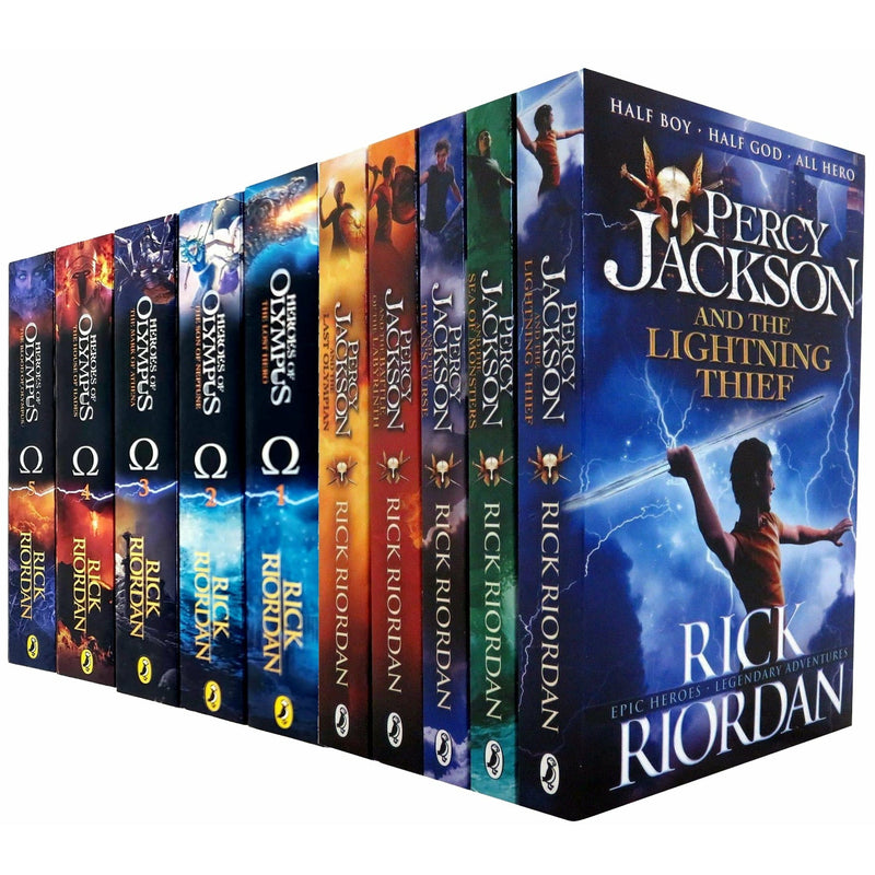 Heroes of Olympus & Percy Jackson Series Collection 10 Books