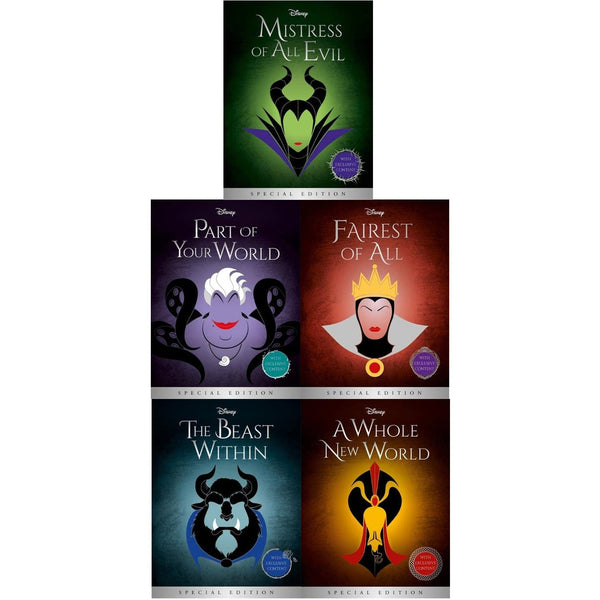 Disney Twisted &amp; Villian Tales Special Edition 5 Books Collection Set Mistress of All Evil, Fairest of All