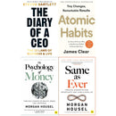 Bestselling Self-Development 4 Book Set – Diary of a CEO, Atomic Habits & Psychology of Money Collection