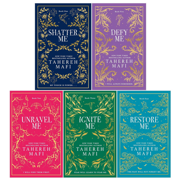 Shatter Me Collectors Edition By Tahereh Mafi 5 Books Collection Set (Shatter Me, Unravel Me, Ignite Me, Restore Me, Defy Me)