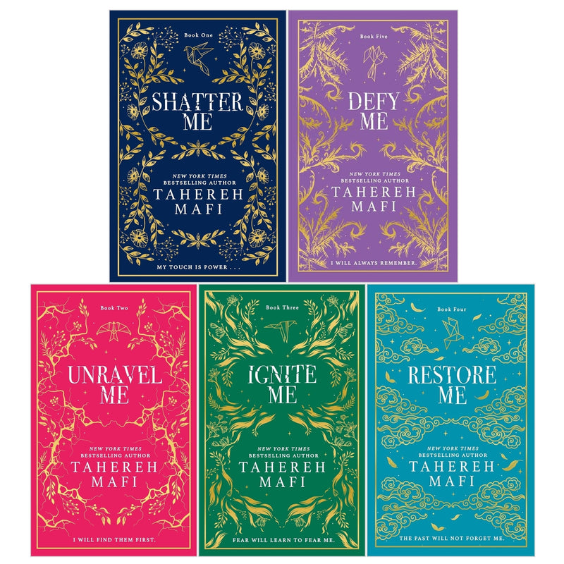 Shatter Me Collectors Edition By Tahereh Mafi 5 Books Collection Set (Shatter Me, Unravel Me, Ignite Me, Restore Me, Defy Me)