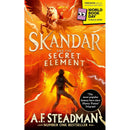 Skandar Series 4 Books Collection Set by A. F. Steadman (Chaos Trials, Unicorn Thief, Phantom Rider, Secret Element: World Book Day)