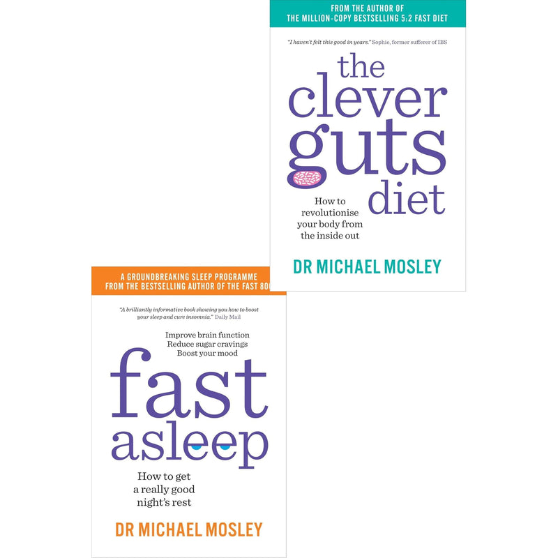 Fast Asleep, The Clever Guts Diet Dr Michael Mosley 2 Books Collection Set