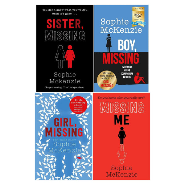 Sophie McKenzie Missing Series 4 Books Collection Set (Girl Missing, Sister Missing, Missing Me, Boy Missing)