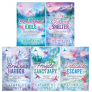 Sparrow Falls Series by Catherine Cowles 5 Books Collection Set (Books 1-5) (Fragile Sanctuary, Delicate Escape, Broken Harbor, Beautiful Exile, Chasing Shelter)