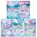 Sparrow Falls Series by Catherine Cowles 5 Books Collection Set (Books 1-5) (Fragile Sanctuary, Delicate Escape, Broken Harbor, Beautiful Exile, Chasing Shelter)