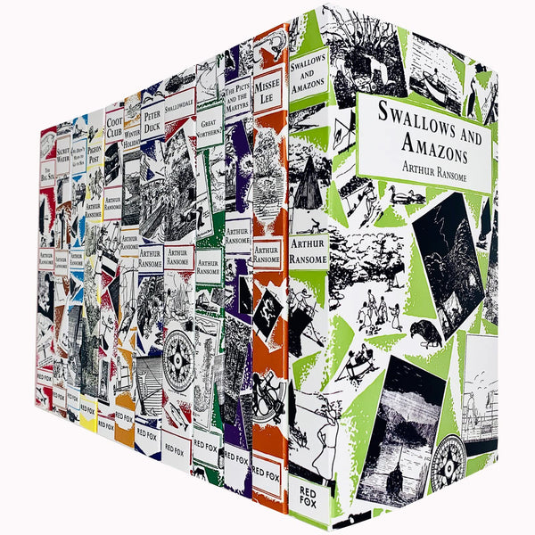 Swallows And Amazons Series Collection 12 Books Set by Arthur Ransome (Winter Holiday, Peter Duck, Swallows and Amazons, Swallowdale, Coot Club, Pigeon Post and More)