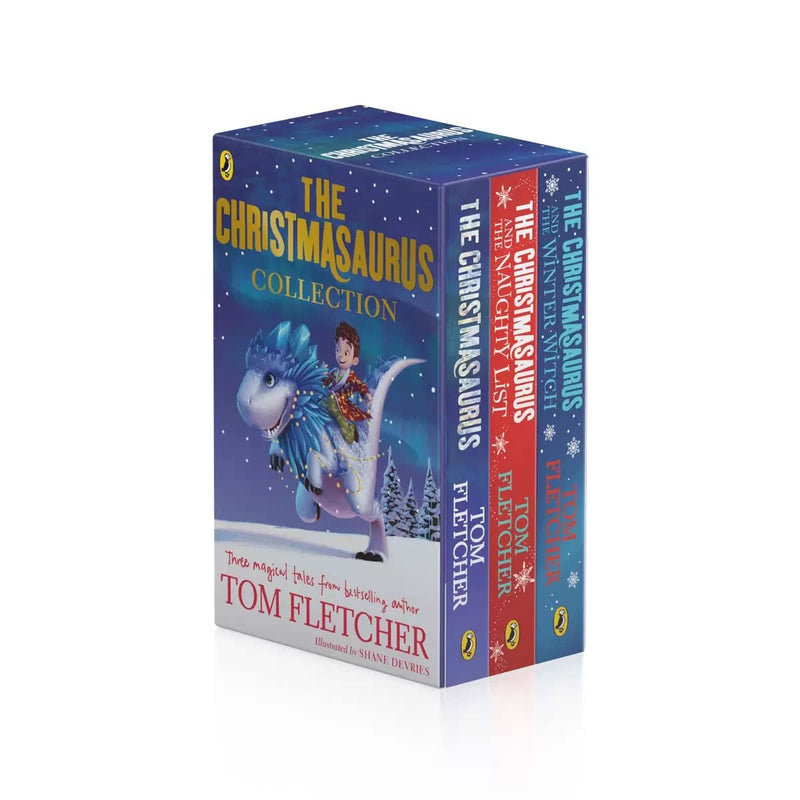 The Christmasaurus Collection 3 Books Set by Tom Fletcher (The Christmasaurus, The Naughty List, The Winter Witch)