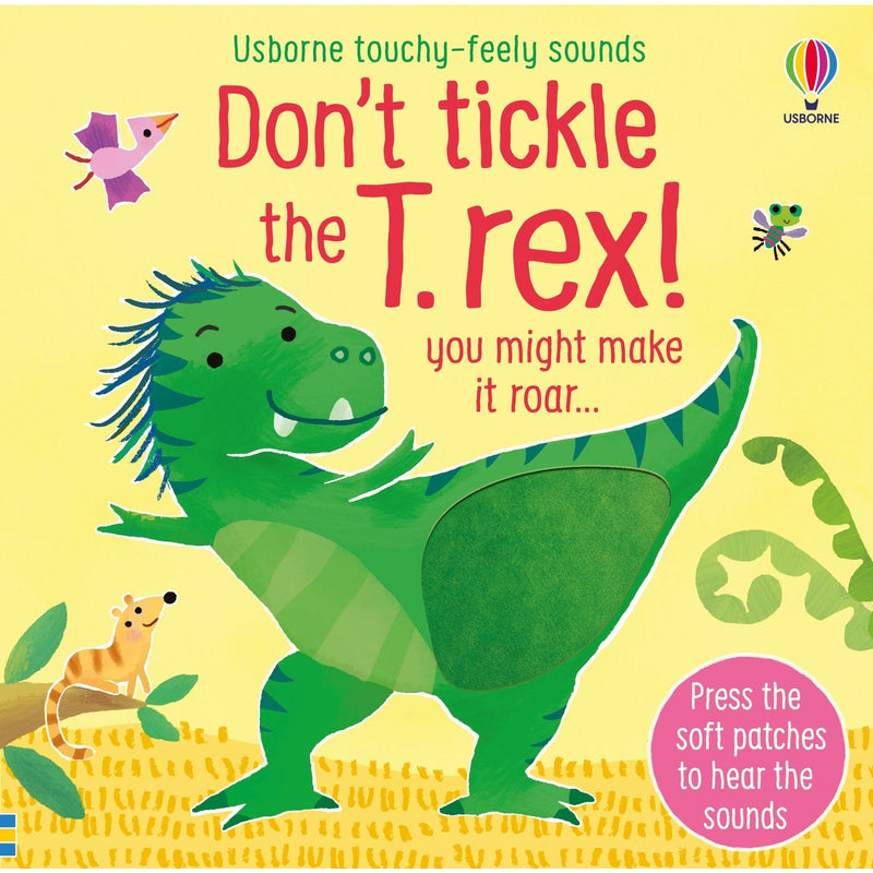 Usborne Don't Tickle Collection 4 Books Set (Touchy-Feely Sound Books) Unicorn, T-Rex, Dinosaur, Pig
