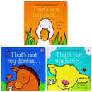 Usborne That’s Not My Farm Animals 3 Books Collection Box Set – Lamb, Duck & Donkey | Touchy-Feely Baby Board Books by Fiona Watt & Rachel Wells