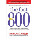 The Fast 800 & The Fast 800 Recipe Book 2 Books Collection Set by Dr Michael Mosley