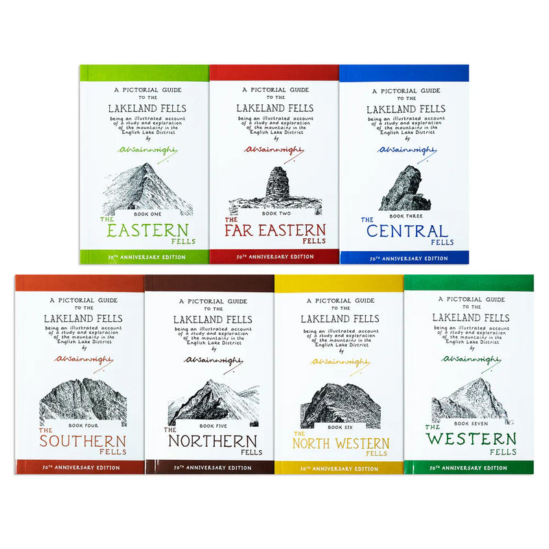 Wainwright Pictorial Guides To The Lakeland Fells 7 Books Box Set - Paperback