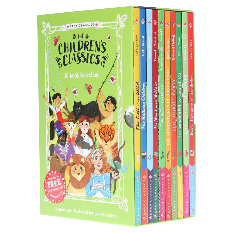 Children's Easy Classics 10 Book Set – Illustrated Classic Stories Col