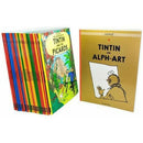 Tintin Complete 23 Book Paperback Box Set by Hergé – Classic Adventures Graphic Novel Collection
