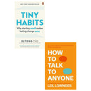 Tiny Habits, How to Talk to Anyone 2 Books Collection Set
