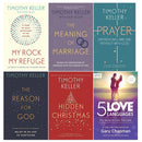 Timothy Keller & Gary Chapman 6 Book Collection Set – The Meaning of Marriage, The 5 Love Languages & Christian Inspiration Collection