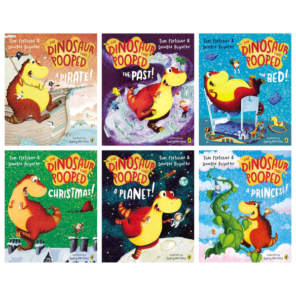 The Dinosaurs That Pooped By Tom Fletcher 6 Books Collection Set