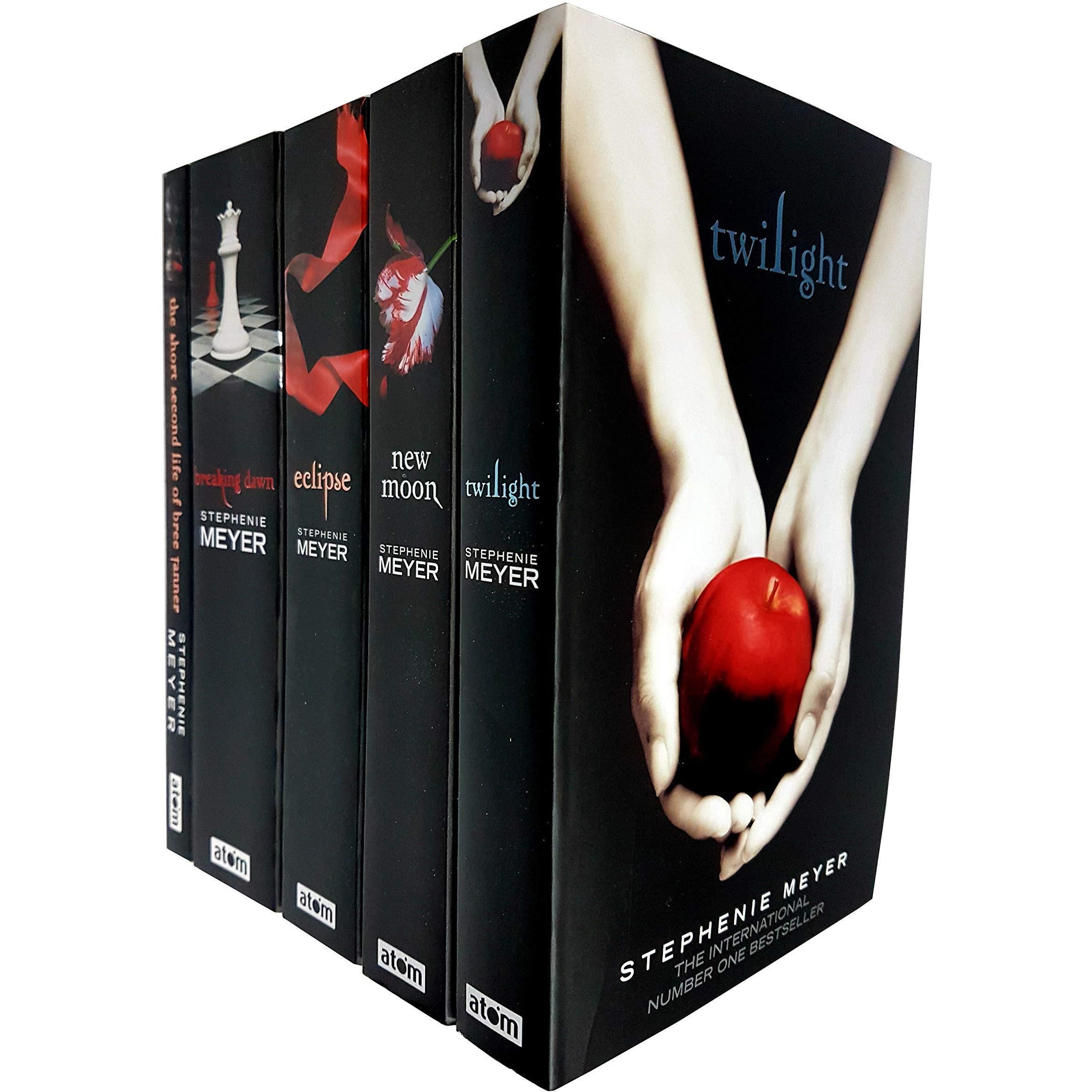 Twilight Saga Black Cover Stephenie Meyer 5 Books Collection set (Brea