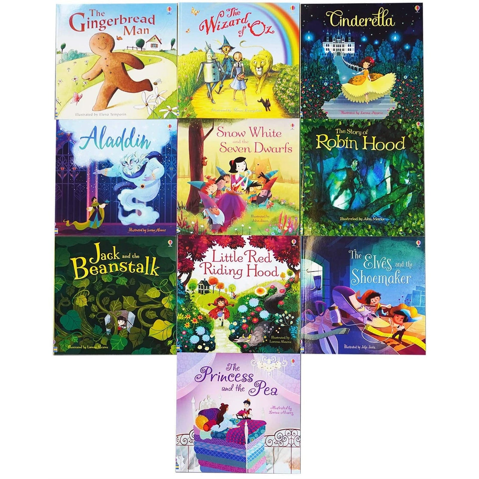 Usborne Children Picture Storybooks Collection 10 Books Set (Gingerbre