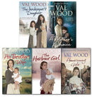 Val Wood Series 5 Books Collection Set Homecoming Girls, Innkeepers Daughter, His Brother Wife
