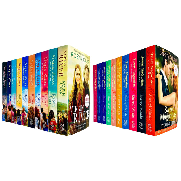 The Virgin River Series by Robyn Carr and The Sweet Magnolias Series by Sherryl Woods 20 Books Collection Set