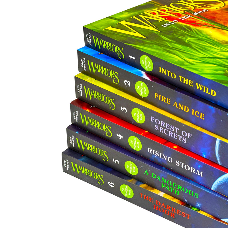 Warrior Cats Series 1 The Prophecies Begin - 6 Books Collection Set By Erin Hunter NEW COVER