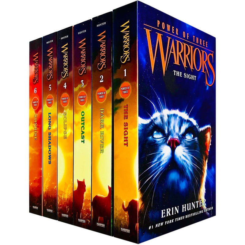 Warrior Cats Series 3 Power of Three - 6 Collection Set By Erin Hunter (The Sight, Dark River, Outcast, Eclipse, Long Shadows & Sunrise)